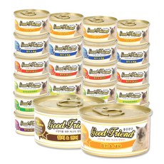 굿프랜드 고양이캔 고양이간식 8가지 콤보 85g 24개, 8종 혼합
