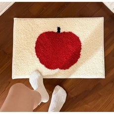 방 분위기 바꾸는 사과 러그 욕실발매트 현관매트 주방 키치 인테리어 매트