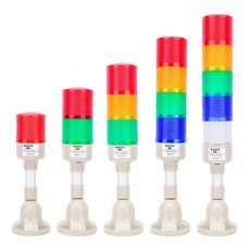 LED 경고등 다채로운 조명 경광등 부착형 야간 2단 소리, 3층 무음/220V, 1개