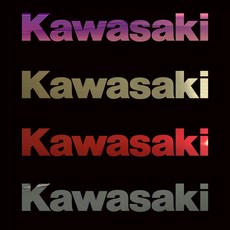 가와사키 Kawasaki 픽시 자전거 바이크 오토바이 장식 데칼 스티커 1EA, 홀로그램_옐로우(구슬)