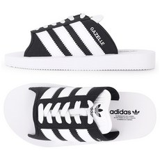 아디다스 공용 오리지널 가젤 비치 슬라이드 슬리퍼 JQ7421