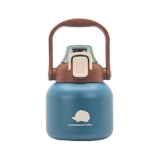 스칸디나비안포레스트 고슴도치 빅핸들 텀블러 600ml, 피콕그린, 1개
