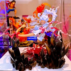 航海王 魯夫 尼卡魯夫 燈座發光 battle record collection 正版公仔意象化, 1個, 無燈座版(霸王色尼卡版本3),含公仔(附正版原盒)