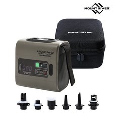 마운트리버 에어원 프로22 에어펌프 (에어텐트용) 무선 C타입 충전 텐트 매트, 1개