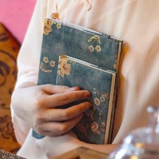 INSAVII 빈티지 북커버 책 보호 덮개 패브릭 소재 독서용품 인테리어 소품, A5북커버