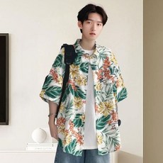 무늬 경량 가벼운 남자 디자인 바캉스룩 휴양지 부담없는 다양한