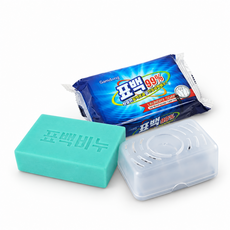 표백 세탁비누 + 전용 거품 비누케이스 세트