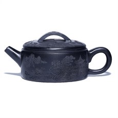 原礦石黃漢瓦手工經典紫砂茶壺, 1個, 1L, 原礦石黃:如圖所示