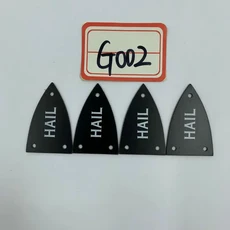토카이 일렉트릭 기타 아이언 코어 커버 플레이트 플라스틱 소재 Bcrich 워 파이어 헤드 커버 플레이트 강, 01 HAIL