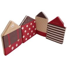 加厚小房子防撞嬰兒床圍, 現貨一組4片波點紅 2組以上請選宅配