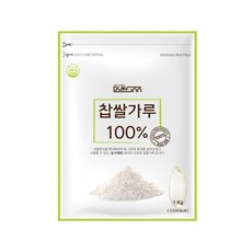 국산 습식 찹쌀가루 1kg 국내산 100% 분말 덕산식품, 1개