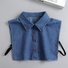 베이직 3컬러 데님 넥케이프 페이크 카라 이너셔츠 hay+639dz