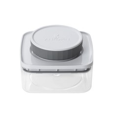 ANKOMN 氣密罐 寵物飼料 EVERLOCK 旋轉按壓式 防潮保鮮盒 咖啡豆 茶葉 乾貨 麵粉 水果, 1個, 氣密透明 0.3 L