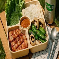 Jeepsaram 캠핑 피크닉 식판 31.3 x 23.5 x 3.5 cm, 나눔식판트레이_오트밀, 1개