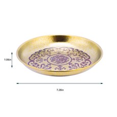 Snowrock 純鈦青花盤 戶外露營輕便餐盤 無毒耐腐蝕高顏值餐盤, 1個, 金色, 金色