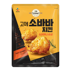 CJ 고메 소바바치킨 소이허니 순살, 375g, 5개