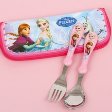 겨울왕국 스푼포크케이스세트-루미 2610, 1개, 스푸,포크,케이스, 겨울왕국-T0021