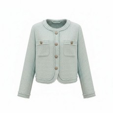 [백화점 홈쇼핑 정품] 에이비에프지 노카라 트위드 쟈켓 ADA1HJ12B