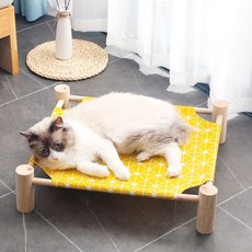 원목 고양이 강아지 해먹 침대 애견 쇼파 캠핑 쿨매트yh.6+8jKp