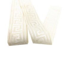 3 야드 민족 자수 레이스 트림 리본 빈티지 Boho 레이스 트림 의류 가방 액세서리 수 놓은 DIY 패브릭, 06 Beige