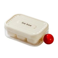 뚜껑이 휴대용 얼음 트레이 미니 사이즈로 음료를 빠르게 냉각할 있으며 야외 가정에서 사용, 1개, 4. White, 1L