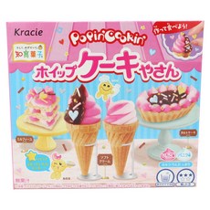 PopinCookin 鮮奶油蛋糕店製作組 27g, 1個, 托盤+湯匙+烤盤+擠花袋+3種基底+配料+3種餅乾