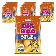 Calbee 卡樂比 大包裝洋芋片 淡鹽口味, 12包, 160g