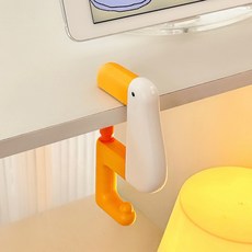 오리 책가방 걸이 파스텔 책상후크 감성 정리소품, 화이트, 1개