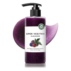 BYVIBES WONDER BATH SUPER VEGITOKS CLEANSER 潔面乳, 300ml, 1個