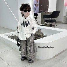 Olli kids 男童長袖襯衫 春秋兒童上衣