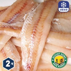 바다받아 손질 명태포, 2개, 750g 통 필렛