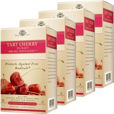 SOLGAR 酸櫻桃萃取素食膠囊 1000mg, 90顆, 4罐