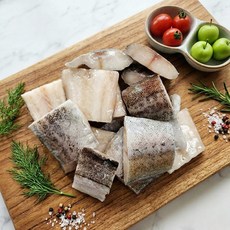 [푸른드리] 95%가시제거 손질되어 손편한 절단 동태살 3kg 러시아산, 껍질 X, 40~60g 내외, 1개, 3