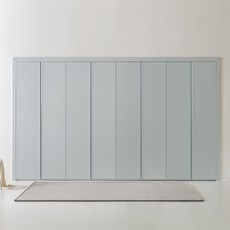 보루네오 E0 PET 파스텔 여닫이 붙박이장 30cm, 코튼블루 30cm