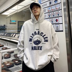 EUCC 男士 Mountain Overfit 拉絨連帽衫