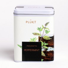 PLUKT 플룩트(플럭트)유기농 야생허브 페퍼민트 25티백 틴케이스, 1개, 25개입, 16g
