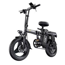 電動腳踏車 免掛牌 合法上路 折疊電動自行車, 1個, 旗艦版,30Ah, 黑色30A大電池, 14吋