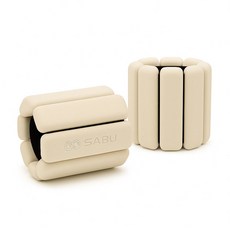 SABU 중량밴드 모래주머니 손목 발목 아령, 2kg, 크림