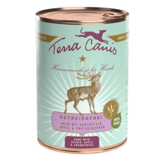 TERRA CANIS 醍菈鮮廚 無穀主食狗罐 禽肉口味, 400g, 1個, 野鹿蘋果燴鮮蔬