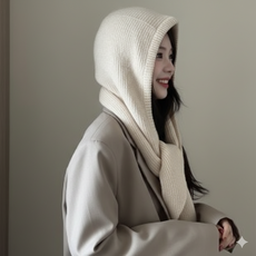 마이탬 바라클라바 니트 목도리 니트후드목도리 후드 남녀공용 넥워머