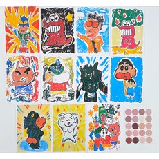 짱구 벽 포스터 11장세트 벽장식 인테리어소품 종이 포스터, 1