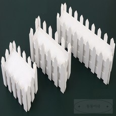 동동 생활용품 울타리 모형 조화용 화분 데스크소품, 브라운 - 소