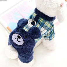 소형견 패딩 그린 산책 대형견 패딩옷 강아지 푸들 시츄 외출복, C. 파란색, A. S 약 2.54근