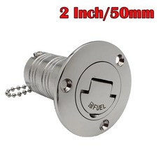 데크 필러 캡 가스 디젤 폐수 미러 폴리쉬 해양 보트 하드웨어, 색상: 9. 1.5inch gas, 1개