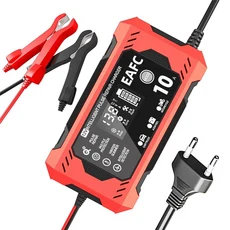 자동차 배터리 충전기 터치 스크린 펄스 수리 디지털 LCD 디스플레이 바이크 오토바이 스마트 고속 12V 8A, [02] 8A 101371-EURed