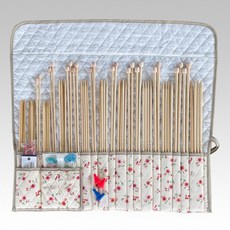 【YUBU】日本 Clover 可樂牌 匠 竹製棒針編織工具豪華組II (附收納包) 45-135, 1個