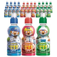 뽀로로 어린이 음료수 혼합 24개(밀크8+딸기8+사과8)