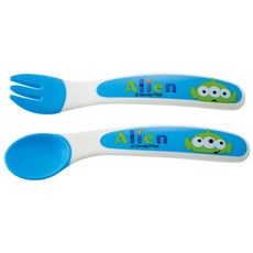 SKATER 迪士尼幼兒練習湯匙叉子餐具組 (嬰兒叉匙組), 1個, 三眼怪