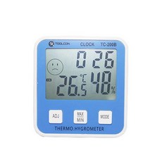 샤오미 스마트 온습도계 모니터 3 가정용 디지털 온도계 습도계, 화이트, 1개