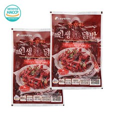 2팩 원앙닭발 무뼈 S라인 송이불닭 오돌뼈 국물닭발 편육 통닭발 닭근위볶음 닭날개, 400g, 2개